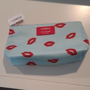 Clinique x Kate Spade Lips Kiss Cosmetic Bag 🎊 3/$20